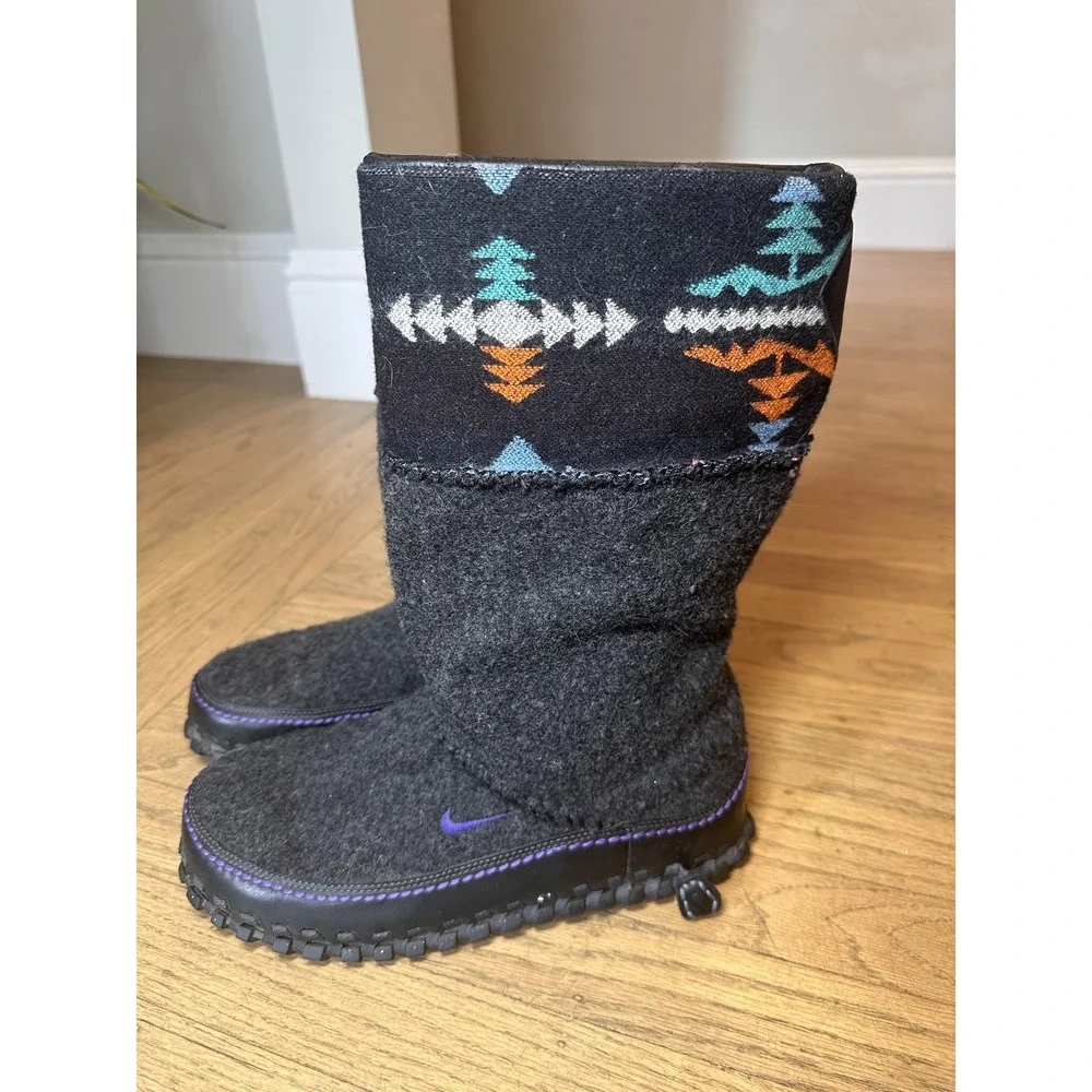 Nike‎ ACG × Pendleton Collaboration Wool Boots 334086 US Size 9 Rare 2008